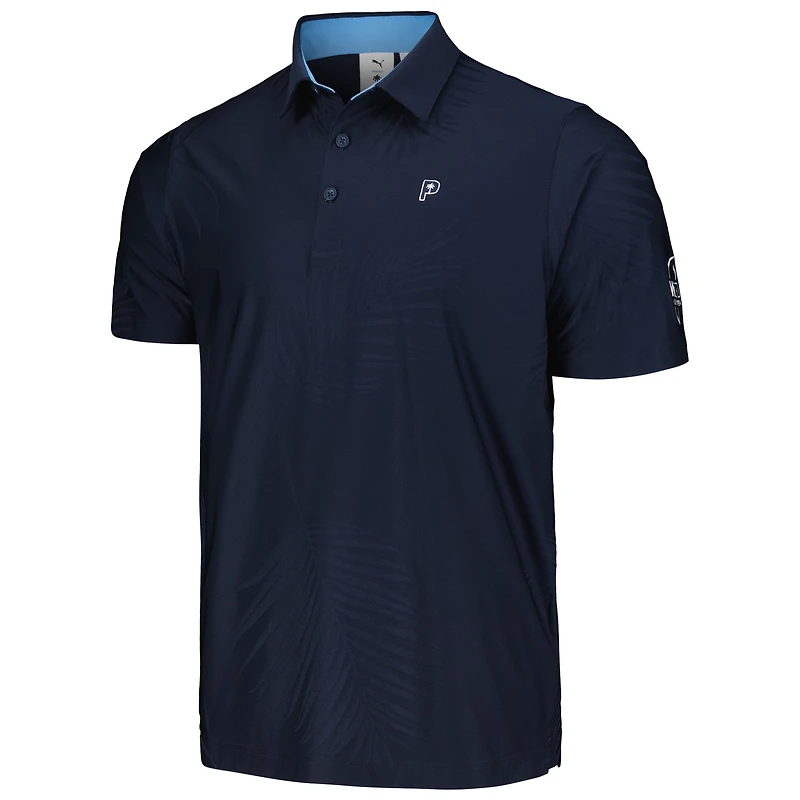 Polo Puma x PTC Navy WM Phoenix Open Jacquard MATTR pour hommes