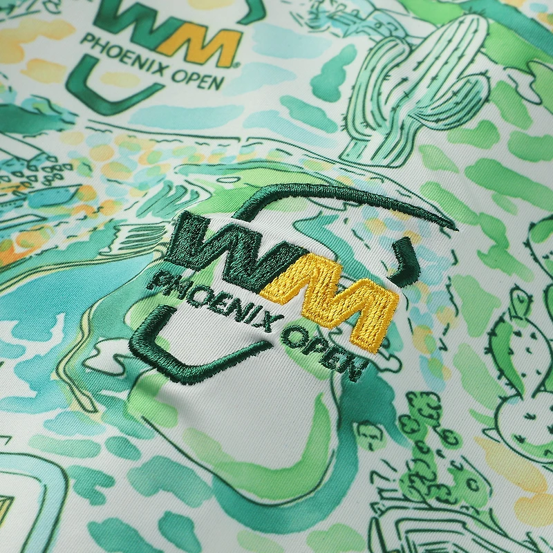 Men's Smith & Quinn Green WM Phoenix Open Teddy Performance Polo