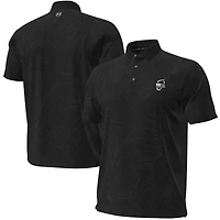 Men's Under Armour Black WM Phoenix Open ArmourDry Azalea Jacquard Polo