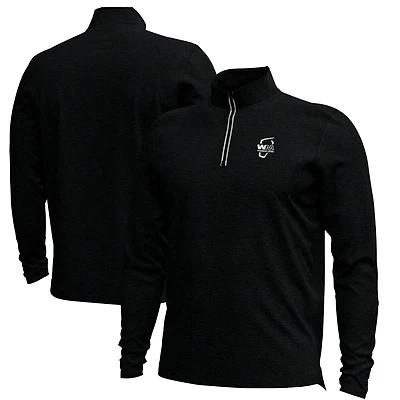 V110794 WAST 999 T-shirt Under Armour SP26 WM Phoenix Open Drive à rayures sur la poitrine, fermeture éclair 1/4 pour homme JACMENQZP UM1203