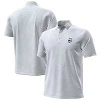 Men's Under Armour Gray WM Phoenix Open Playoff Tropical Jacquard Polo