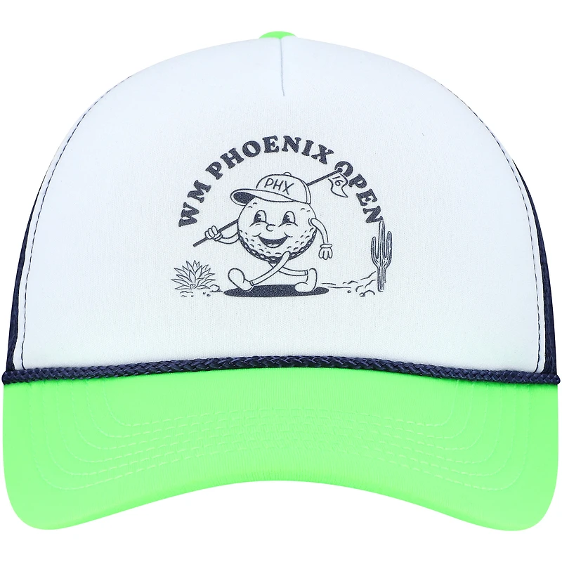 Casquette ajustable unisexe Ahead White WM Phoenix Open Pipeline Rope
