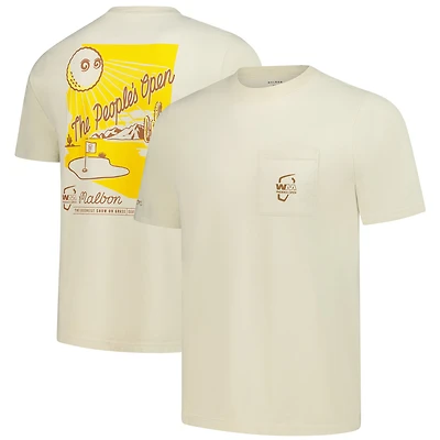 T-shirt unisexe Malbon Golf Cream 2025 WM Phoenix Open Arizona Sunrise