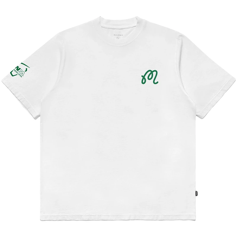 Unisex Malbon Golf  White 2025 WM Phoenix Open Cactus T-Shirt