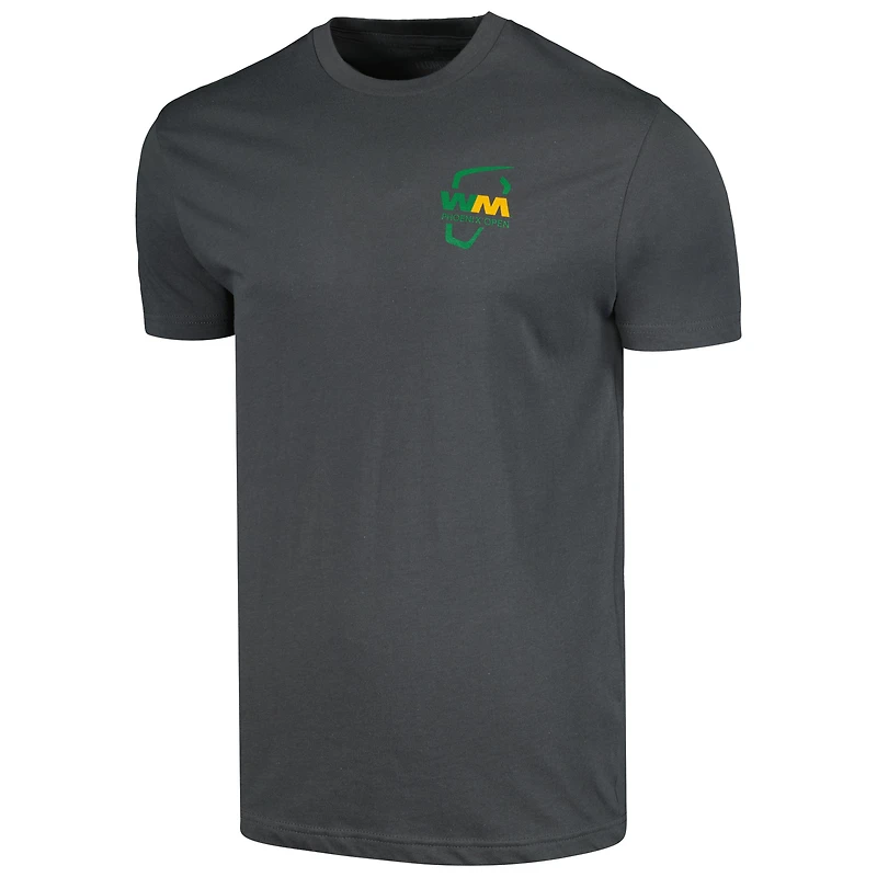 Unisex Flomotion Charcoal WM Phoenix Open TPC Scottsdale Topo T-Shirt