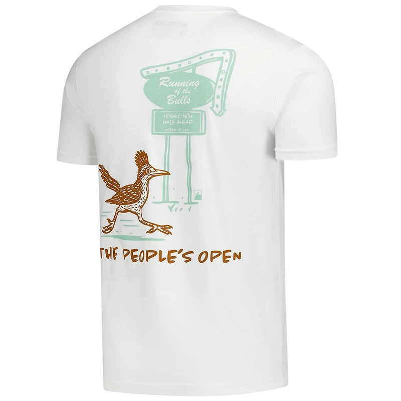 T-shirt unisexe Flomotion blanc WM Phoenix Open Running of the Bulls