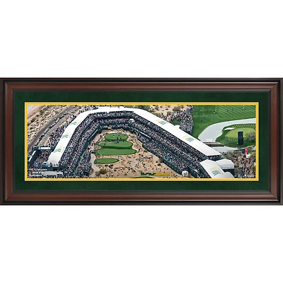 Photographie panoramique encadrée ouverte WM Phoenix 10" x 30" trou n°16 PGA TOUR