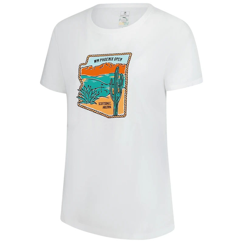 Women's Ahead White 2025 WM Phoenix Open Arizona Danby Tri-Blend T-Shirt