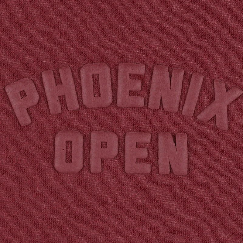 Sweat-shirt ras du cou surdimensionné pour femme Barstool Golf Maroon WM Phoenix Open