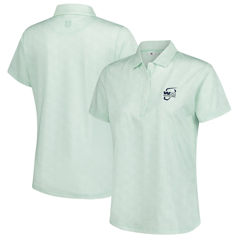 Polo FootJoy WM Phoenix Open Speckle vert clair pour femme