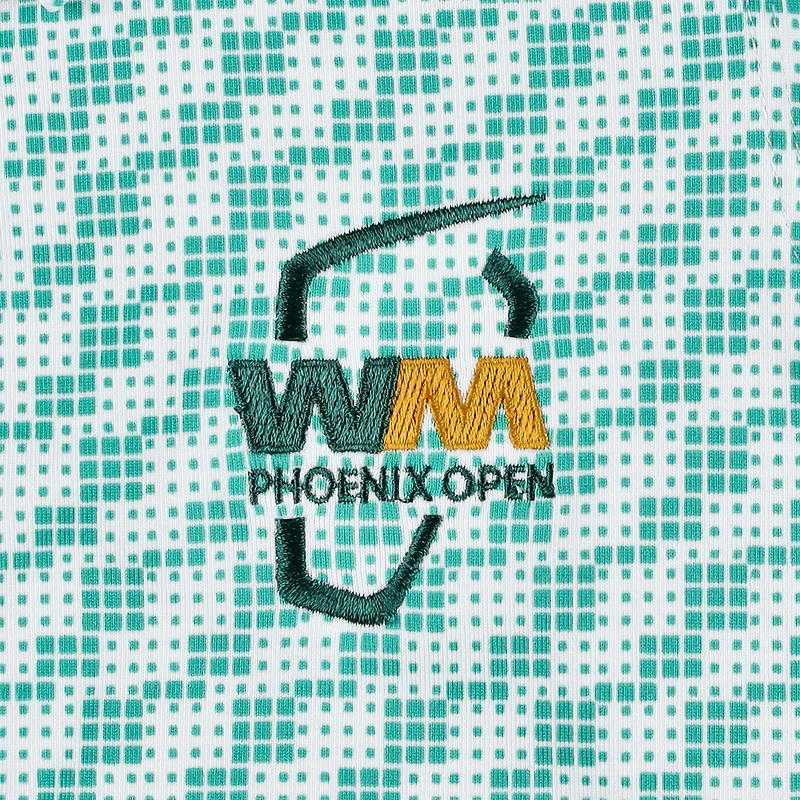 Polo sans manches Under Armour SP25 WM Phoenix Open Drive Clubhouse Grid pour femme V110794 WAST 2305 POLLADSSM UW0534