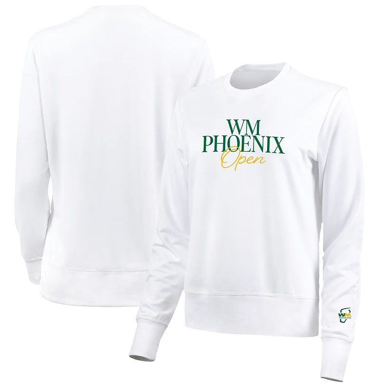 Women's Ahead White WM Phoenix Open Sue Tri-Blend Sweatshirt