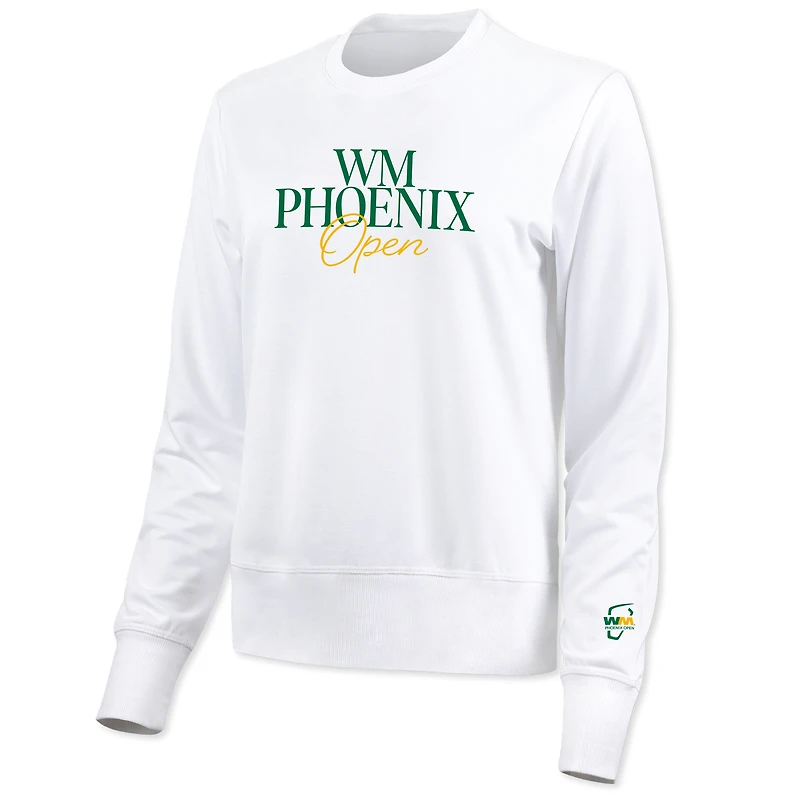 Women's Ahead White WM Phoenix Open Sue Tri-Blend Sweatshirt