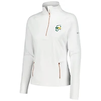 Women's Columbia White WM Phoenix Open Outward Nine Omni-Wick Raglan Quarter-Zip Jacket