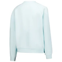 Women's FootJoy Light Blue WM Phoenix Open V-Neck Tri-Blend Sweatshirt