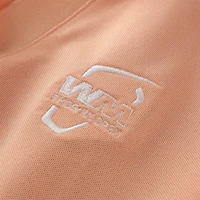 Women's FootJoy Orange  WM Phoenix Open Texture Knit V-Neck Polo