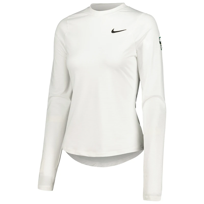 T-shirt à manches longues Nike WM Phoenix Open UV Victory Performance pour femme, blanc