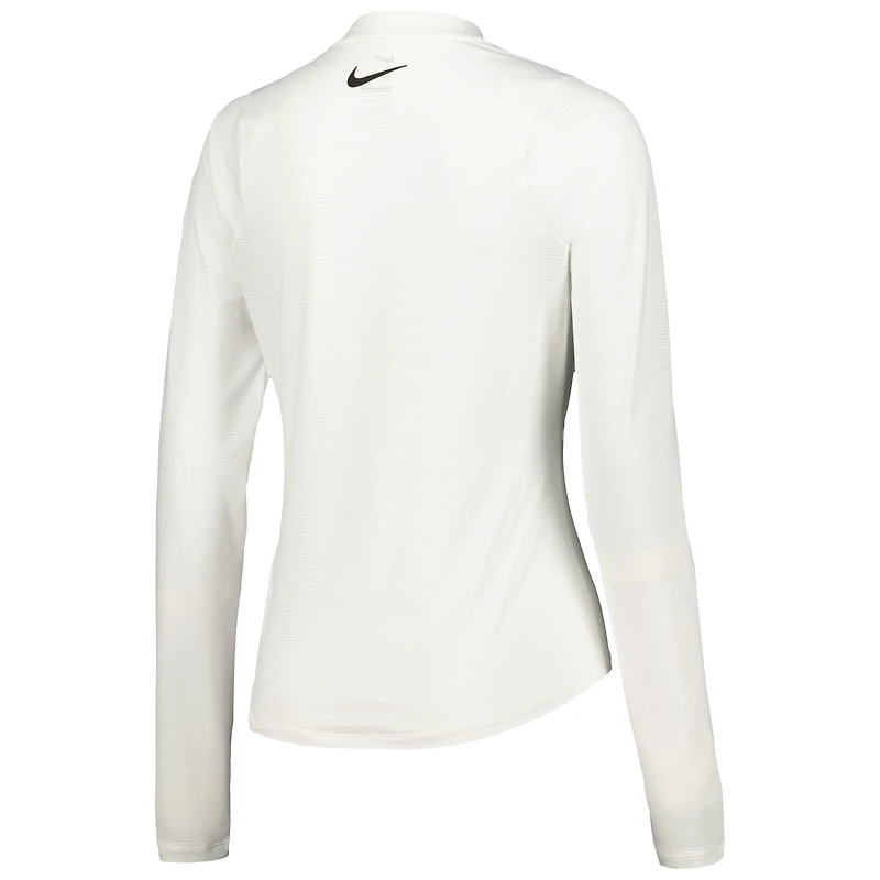 T-shirt à manches longues Nike WM Phoenix Open UV Victory Performance pour femme, blanc