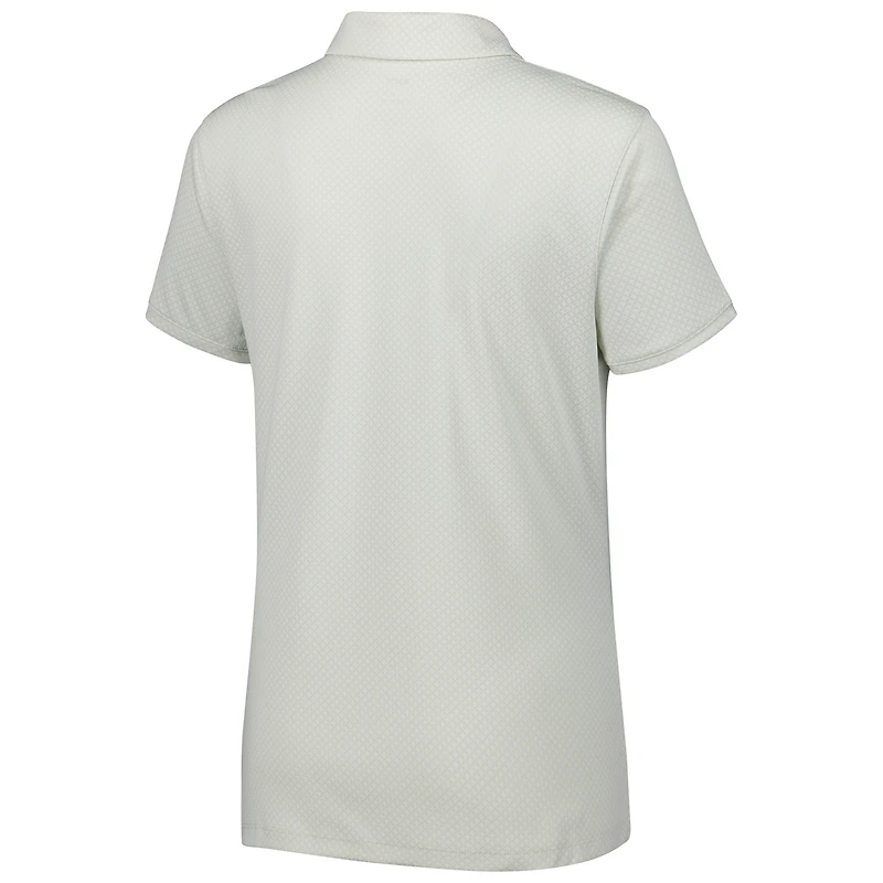 Women's Nike White WM Phoenix Open Victory Embossed Performance Notch Neck Polo