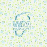 Women's Peter Millar White WM Phoenix Open Banded Sport Mesh Sleeveless Polo