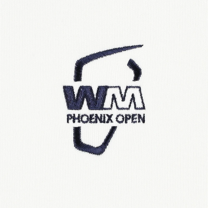 Sweat-shirt demi-zip en tricot tri-blend blanc WM Phoenix Open Flora pour femme Peter Millar