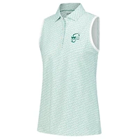 Polo sans manches en maille sport à bandes blanches WM Phoenix Open House of Clubs Peter Millar pour femme