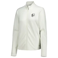 Veste zippée intégrale Puma WM Phoenix Open Pure Texture blanche pour femme