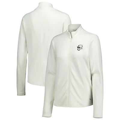 Women's Puma White WM Phoenix Open Pure Texture Full-Zip Jacket