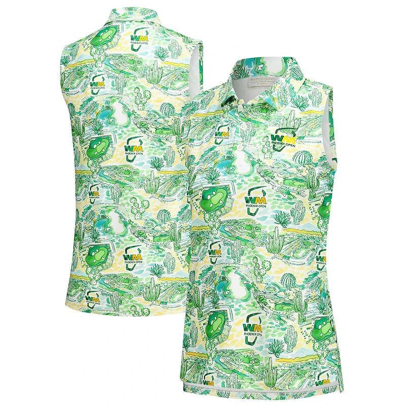Women's Smith & Quinn Green WM Phoenix Open Alice Sleeveless Polo