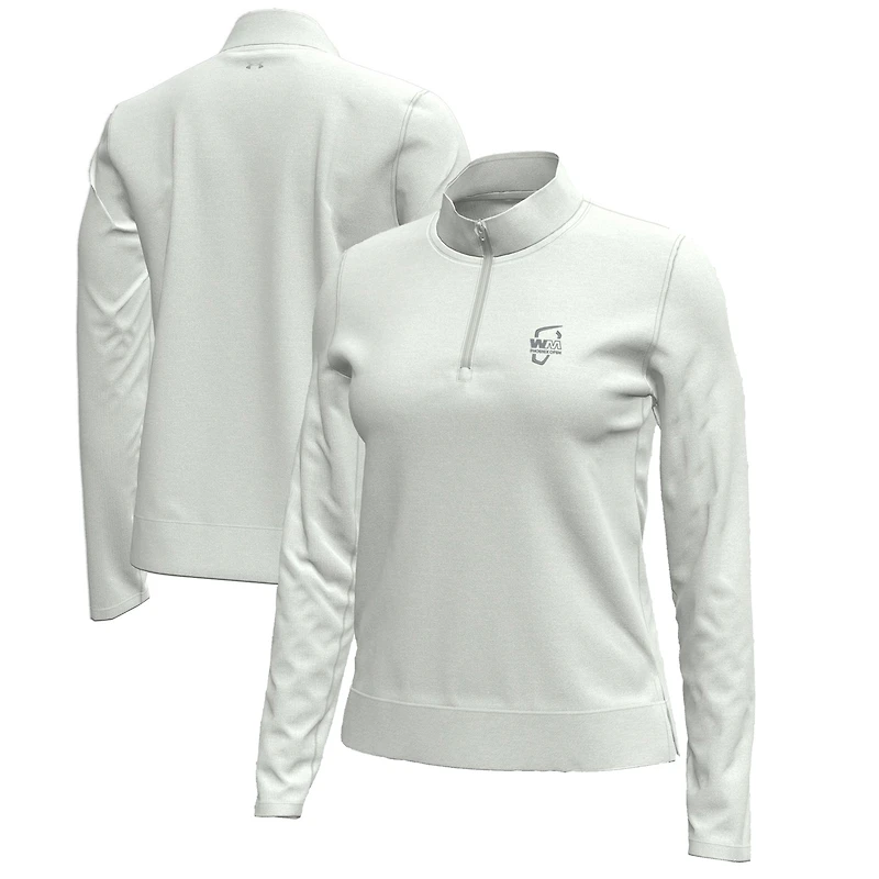 Pull-over Under Armour Green WM Phoenix Open Aura Heather à quart de zip pour femme