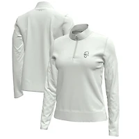 Women's Under Armour Green WM Phoenix Open Aura Heather Quarter-Zip Pullover
