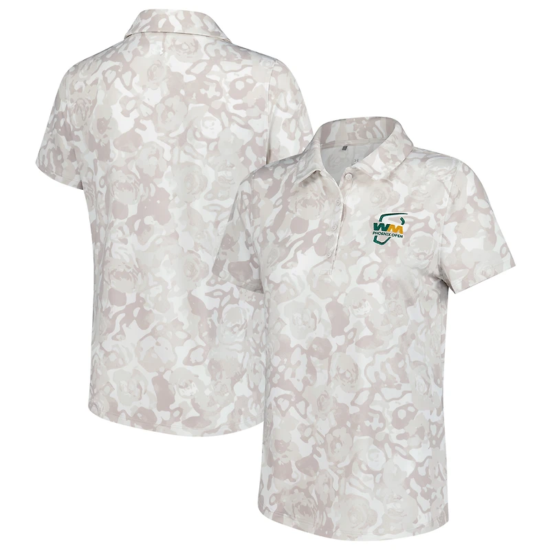 V110794 WAST 9031 Polo imprimé rose pour femme Under Armour SP25 WM Phoenix Open Drive POLLADSSM UW0533