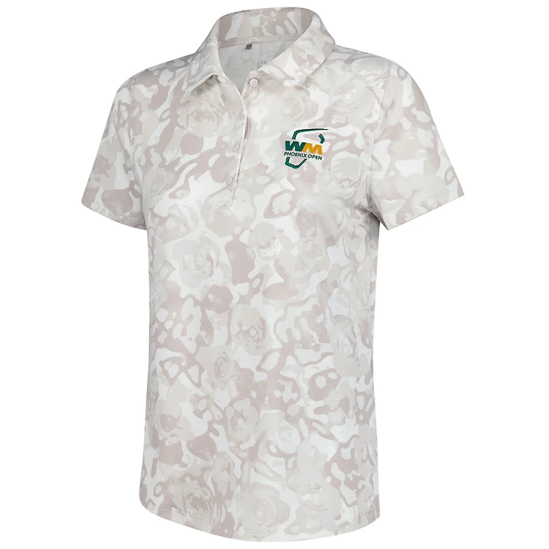 V110794 WAST 9031 Polo imprimé rose pour femme Under Armour SP25 WM Phoenix Open Drive POLLADSSM UW0533