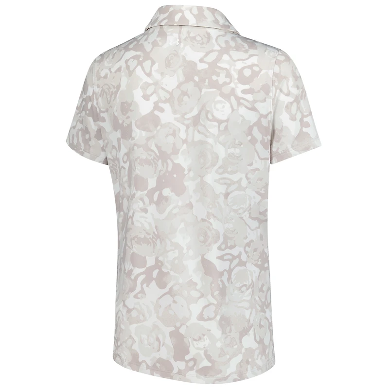 V110794 WAST 9031 Polo imprimé rose pour femme Under Armour SP25 WM Phoenix Open Drive POLLADSSM UW0533