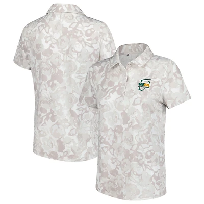 V110794 WAST 9031 Polo imprimé rose pour femme Under Armour SP25 WM Phoenix Open Drive POLLADSSM UW0533