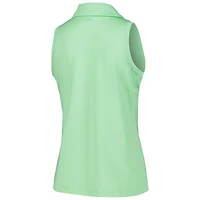 Women's Under Armour  Green WM Phoenix Open Playoff 3.0 Pin Stripe Jacquard Sleeveless Polo