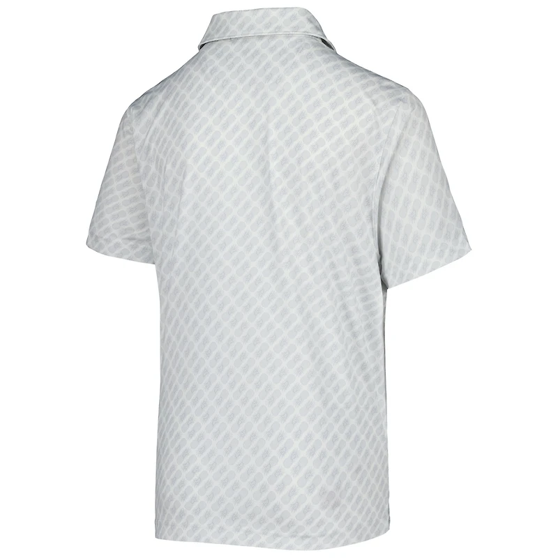 Polo de golf à imprimé ananas Puma WM Phoenix Open MATTR pour jeune, gris