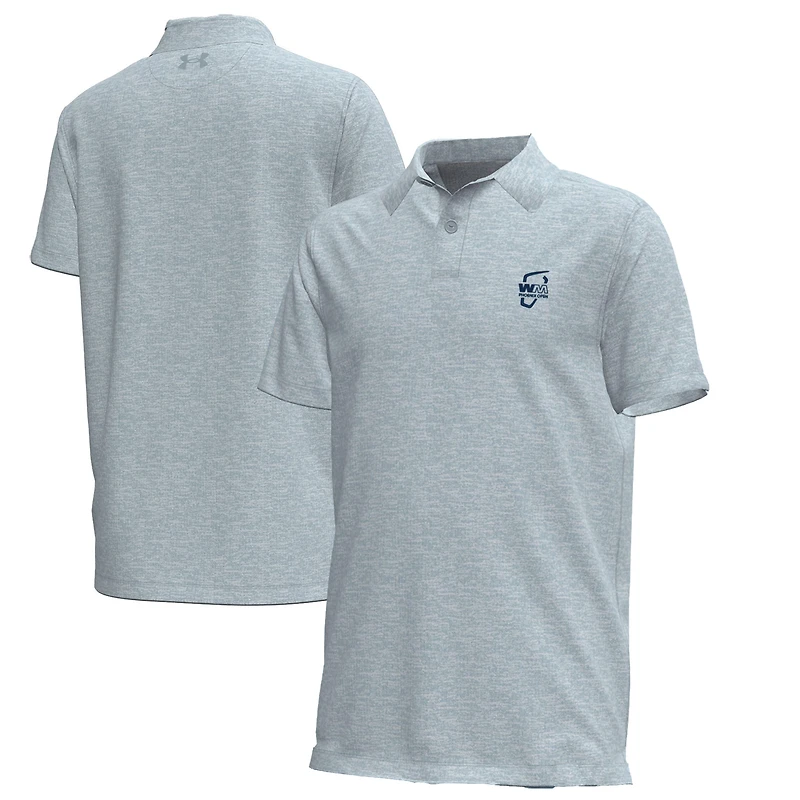 Polo Under Armour bleu WM Phoenix Open Aura Heather pour jeunes