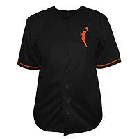 Men's Fanatics  Black WNBA Big & Tall Full-Button Fashion Jersey