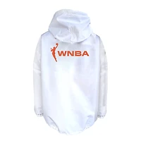 Men's Fanatics  White WNBA Logo Full-Snap Nylon Jacket