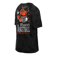 T-shirt oversize noir WNBA Old School Sport à lavage enzymatique pour homme de New Era