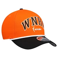 Men's New Era Orange WNBA Gear Bold Arch COOLERA 9FORTY A-Frame M-Crown Adjustable Hat