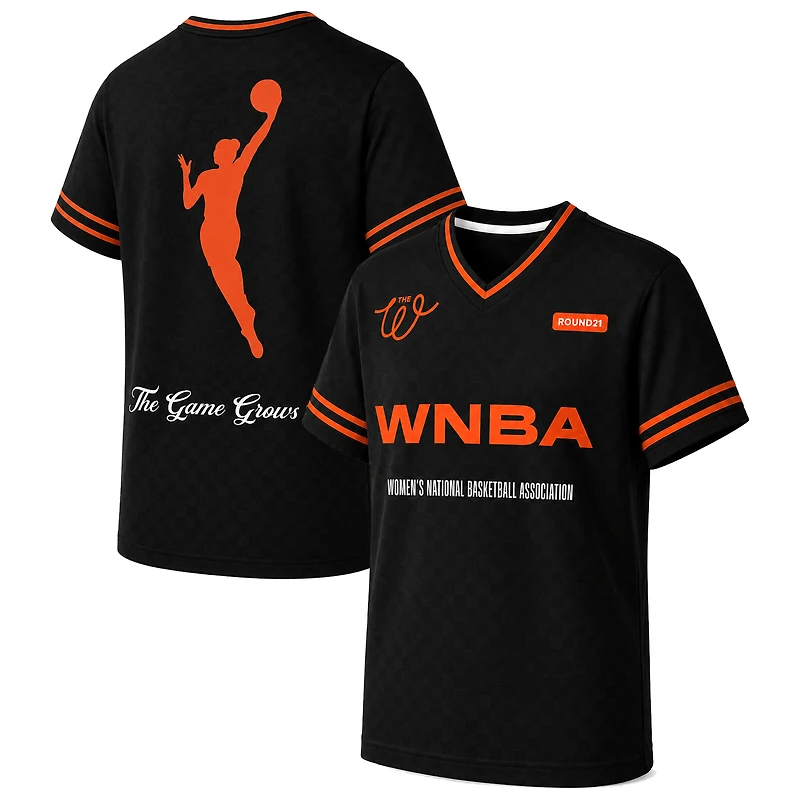 Maillot de football WNBA noir round21 pour hommes