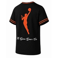 Men's round21  Black WNBA Gear Soccer Jersey