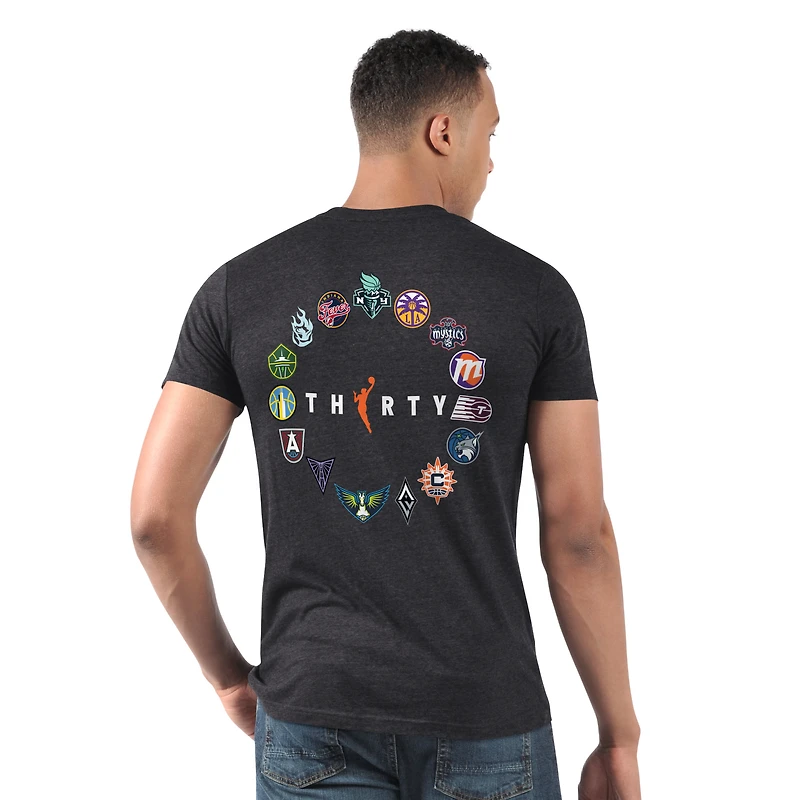 T-shirt noir Starter pour homme, édition spéciale 30e anniversaire de la WNBA.