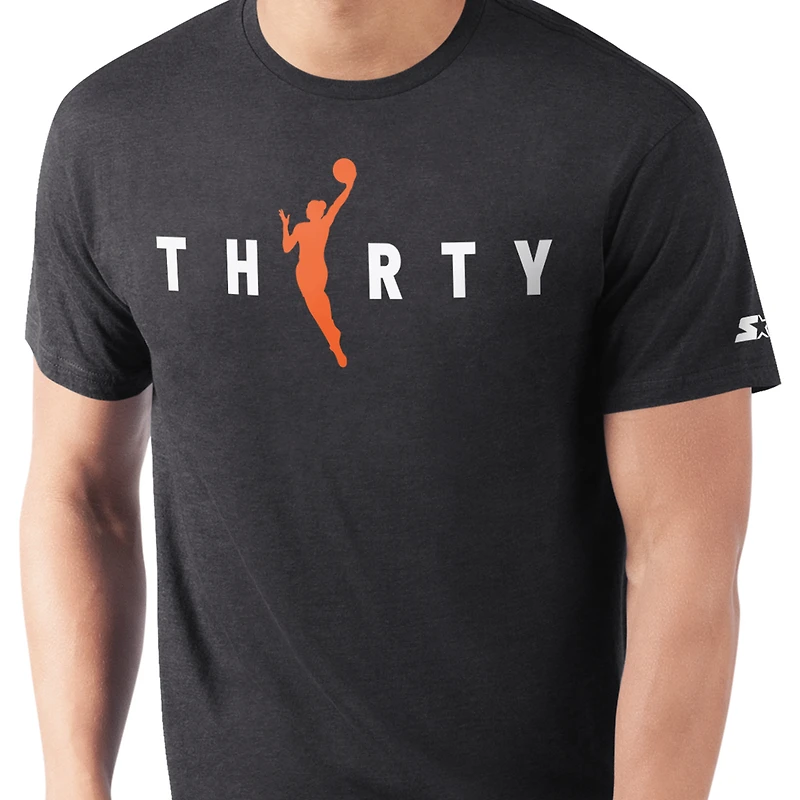 Men's Starter Black WNBA 30th Anniversary Prime Time T-Shirt
