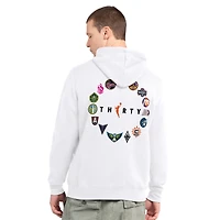Men's Starter  White WNBA 30th Anniversary Pitcher Pullover Hoodie