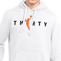 Men's Starter  White WNBA 30th Anniversary Pitcher Pullover Hoodie