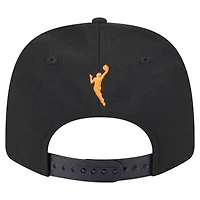 Casquette ajustable unisexe New Era noire WNBA 9SEVENTY à imprimé damier