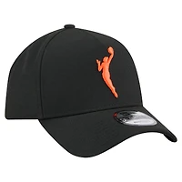 Unisex New Era Black WNBA Core Logo A-Frame 9FORTY Adjustable Hat